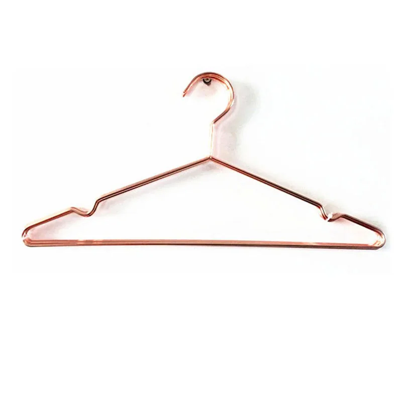 100pcs 40cm Fashion Rose Gold Hangers For Clothes Antiskid Drying