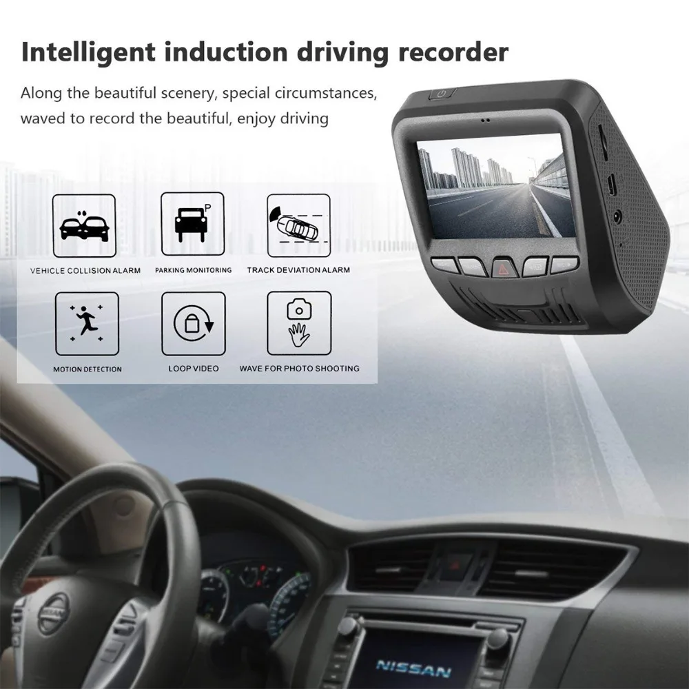 

Driving recorder 3.0Inch LCD Screen 1080P Full HD Car DVRS Camera with IMX323 CMOS Image Sensor Night Vision G-Sensor Loop