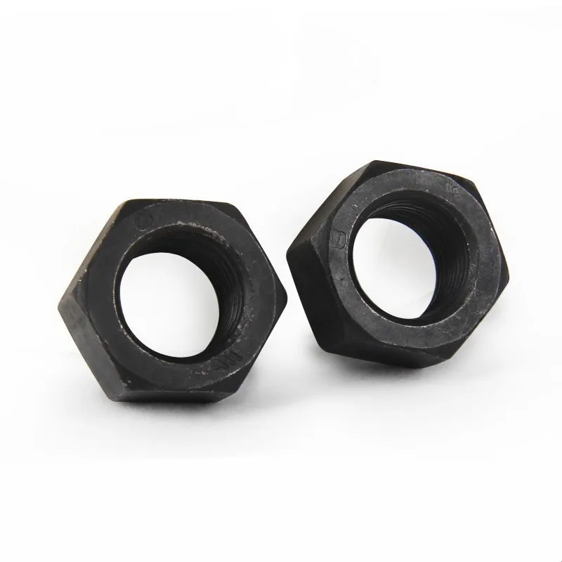 

100Pcs M2 M2.5 M3 M4 M5 DIN934 Black Carbon Steel Hex Nut Hexagonal Nuts Grade 8.8