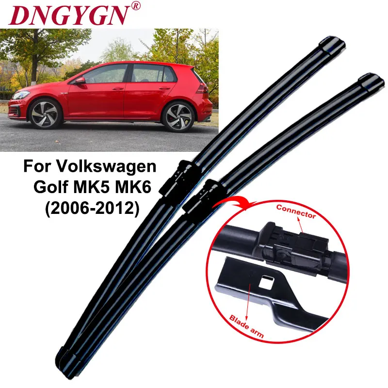 Car Wiper Blade Windscreen Wipers Rubber For Volkswagen Golf 5 6 MK5 MK6 Auto accessories styling Year From 2006 to 2012 Car Wiper Blade Windscreen Wipers Rubber For Volkswagen Golf 5 6 MK5 MK6 Auto accessories styling Year From 2006 to 2012