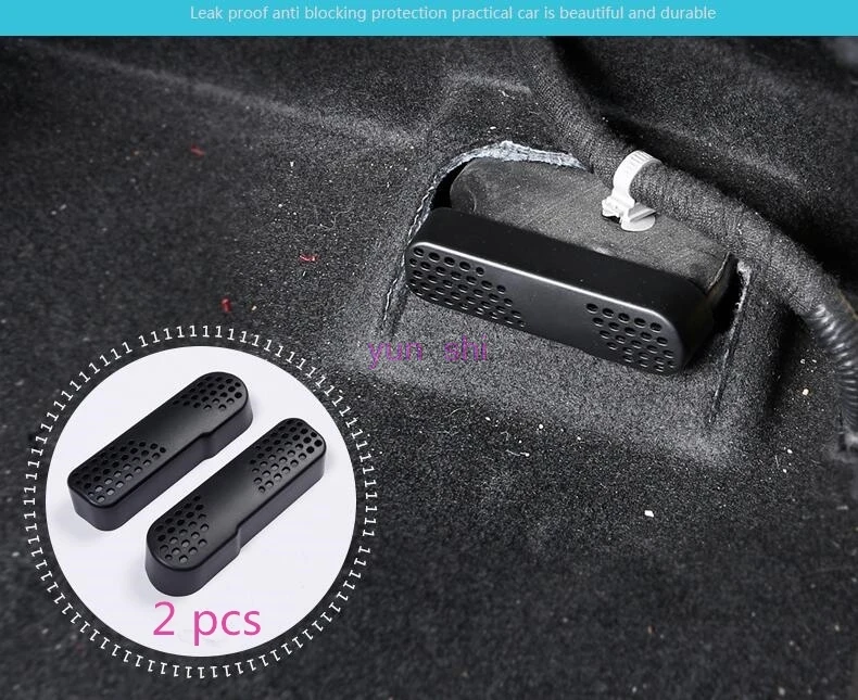 2 pcs ABS Car Rear Air Out Decoration Air Outlet Vent Trim Strip Cover sticker Car-styling For Mazda 3 Axela CX-4  CX-5 ATENZA
