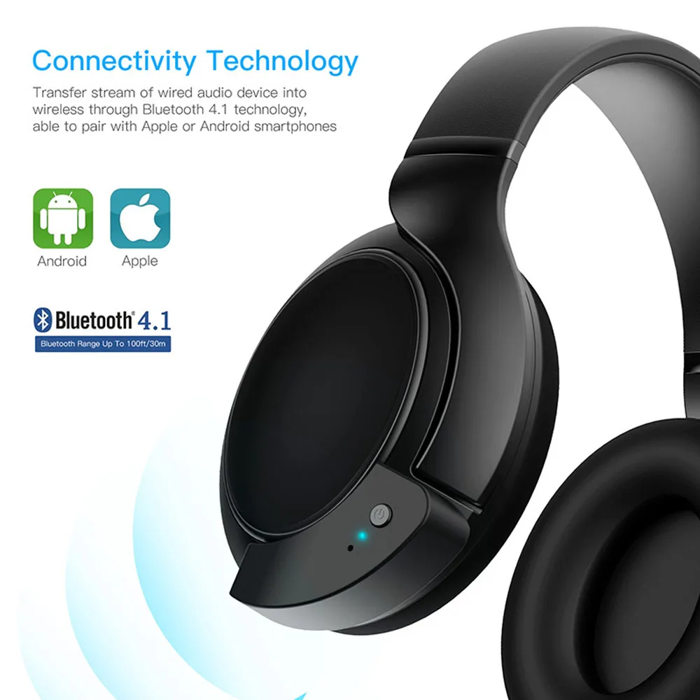 POYATU For Sennheiser HD598 Wireless Bluetooth Adapter Wireless Bluetooth Speaker Adapter For HD 598 599 579 569 Receiver aptX A-2