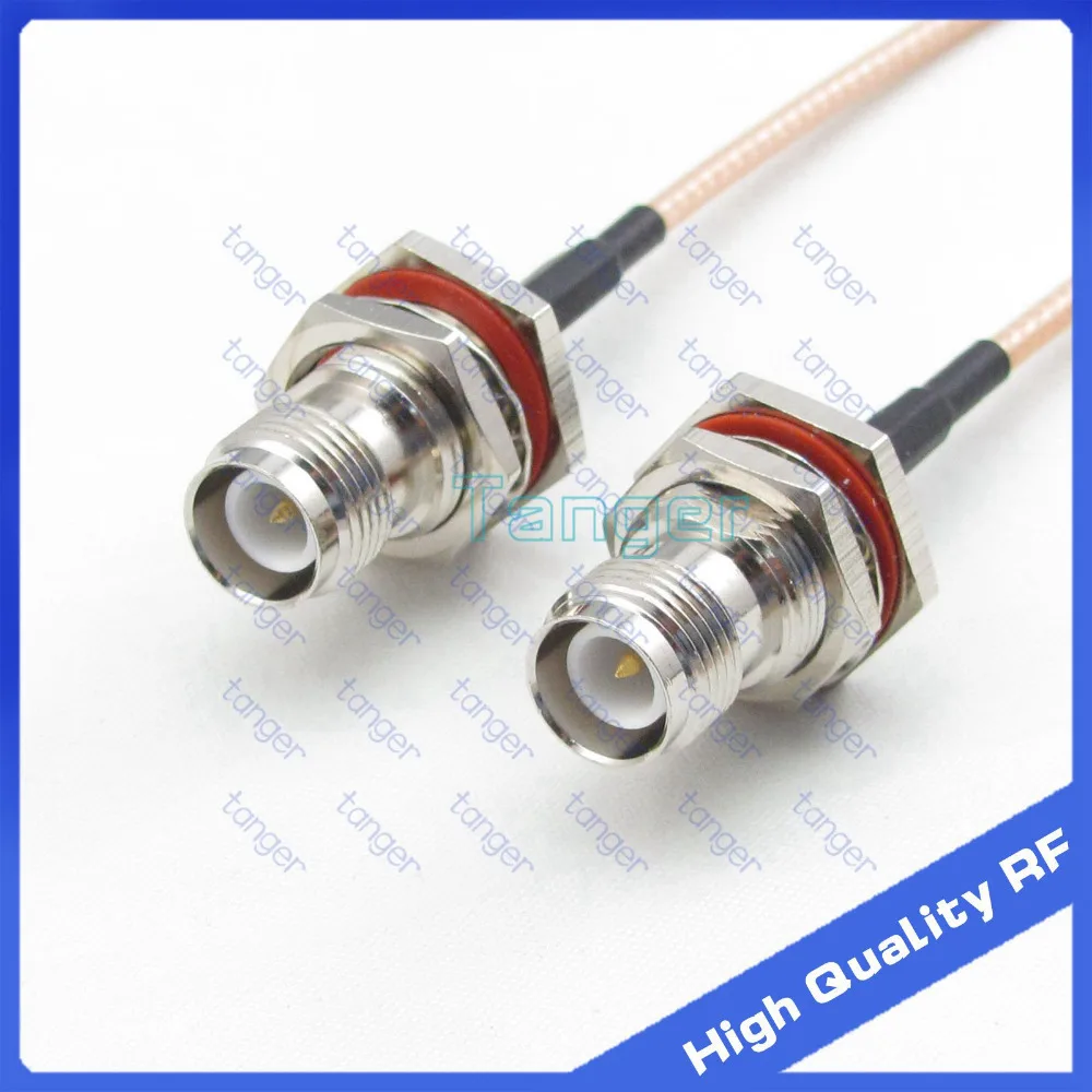 

Tanger RP-TNC female to RP-TNC female connector straight with 20cm 8" 8inch RG316 RF Coaxial Pigtail Low Loss cable High Quality