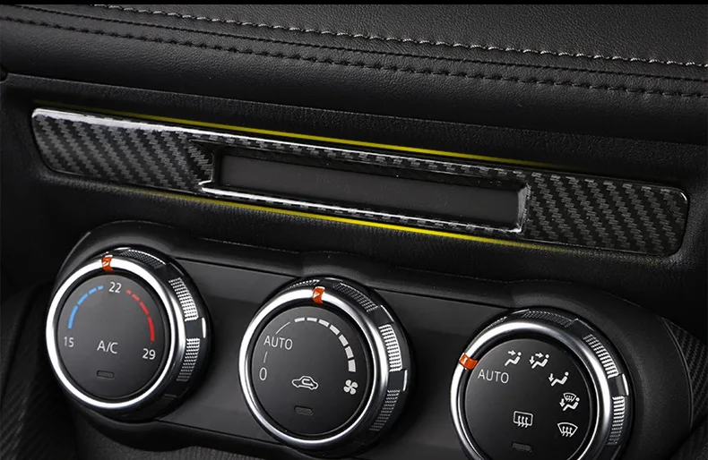 АБС-пластик, автомобильный Центральной Консоли кондиционер и пуговицы Панель накладка украшения наклейки для Mazda CX3 CX-3 аксессуары