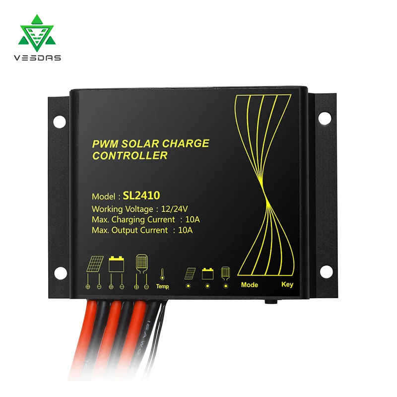 

IP68 12/24V Auto PMW Intelligent Solar Charge Controller with LED Display