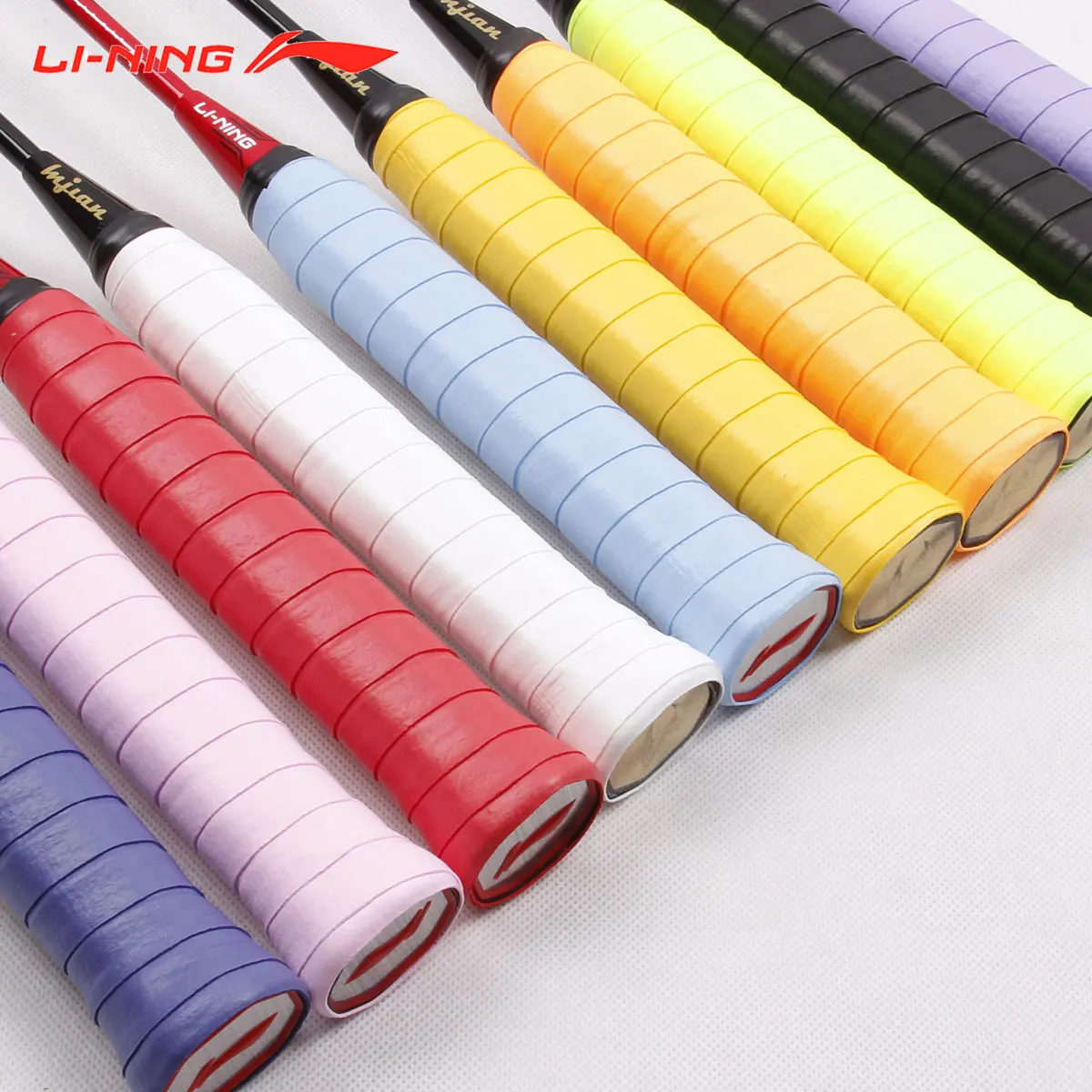 Buy 10 pcs/lot 2018 High Quality Li ning Badminton Rackets Overgrip Thin Type