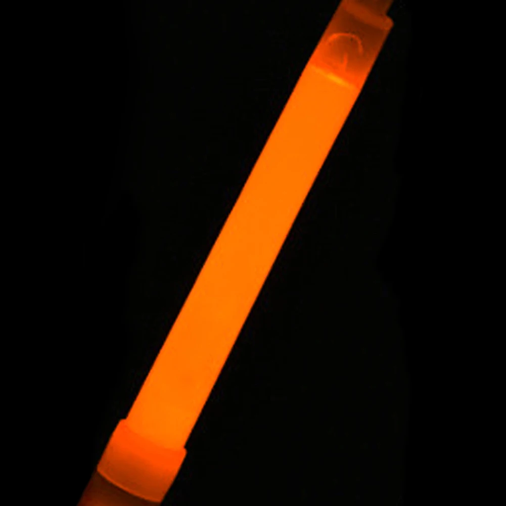 DIY украшения 6 дюймов вечерние Флуоресцентный светильник светящиеся палочки неоновый Свадебный яркий красочный светильник для праздника - Цвет: orange