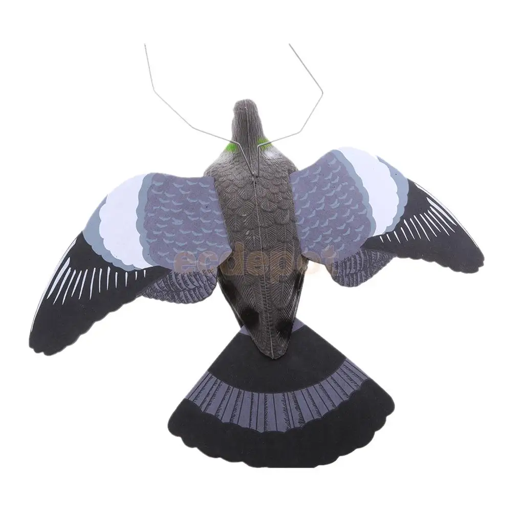 12 Types Simulation Feathered Male Duck Owl Swan Hawk Garden Decor Toy Against Pests Small Birds Rabbit Garden Yard