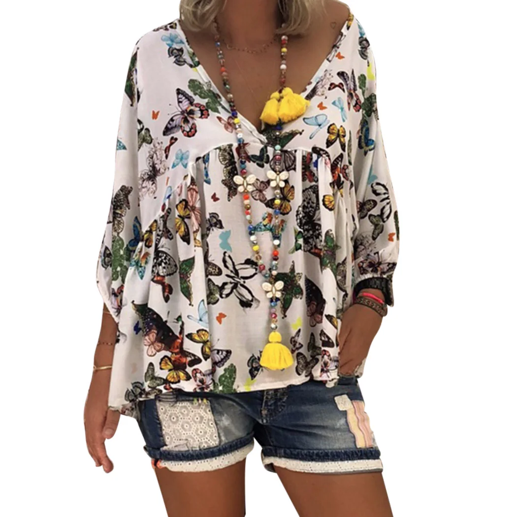 Womens Butterfly Graphic T Shirts 2025 Summer Short Sleeve Tops Cute Teen Girls Crewneck Casual Loose Fit Blouses