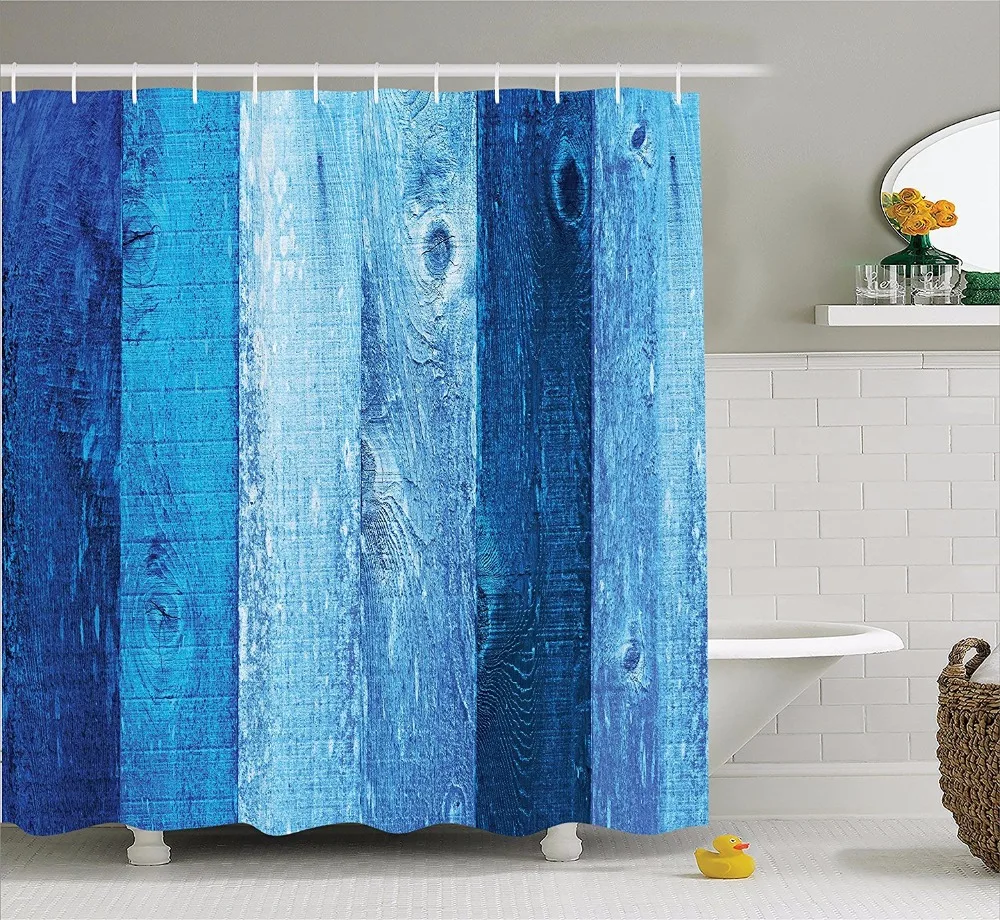 Buy High Quality Arts Shower Curtains Blue Board