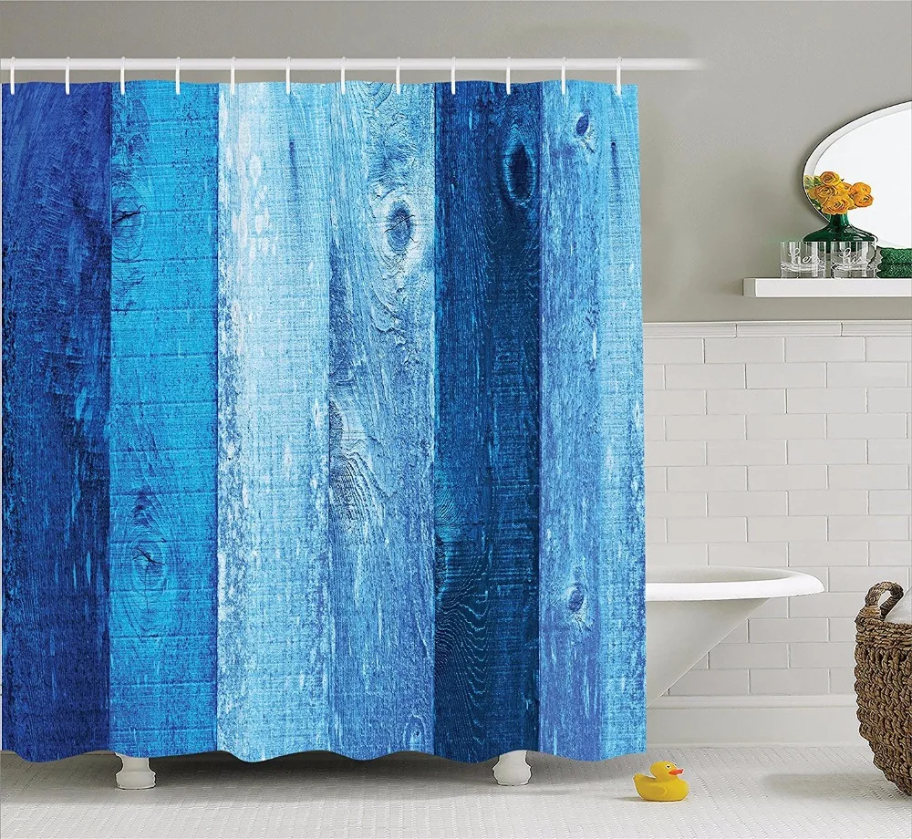 Tissu imperméable baignoire douche rideau panneau transparent avec crochets gris crâne #15