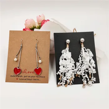 

Necklace Bracelet Anklet Card Kraft Paper Jewelry Accessory Jewellery Package Display Favor Paper Cards Accessories 100Pcs/Lot