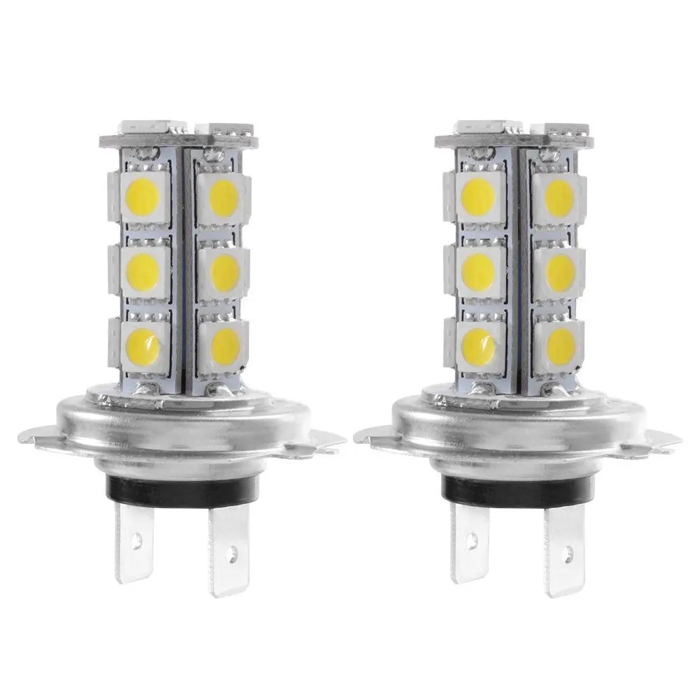 

2x H7 5050 18 SMD LED Car Vehicle Daytime Running Light DRL Driving Head Fog Light Lamp Cool White 5W 12V