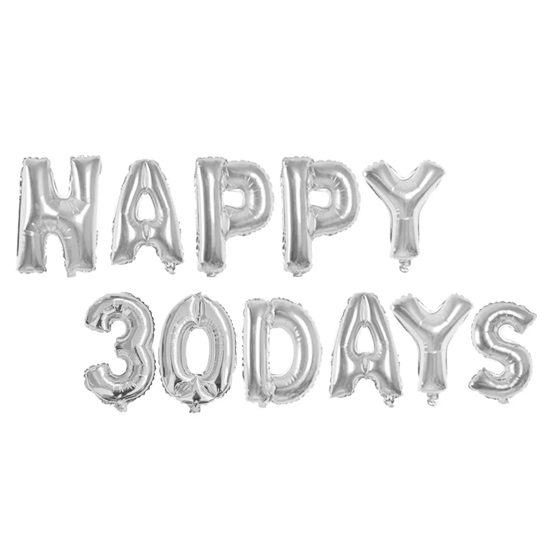 16 дюймов Фольга письмо шары вечерние украшения Юбилей украшения цвета: золотистый, серебристый Happy 30 дней Happy 100 дней шары