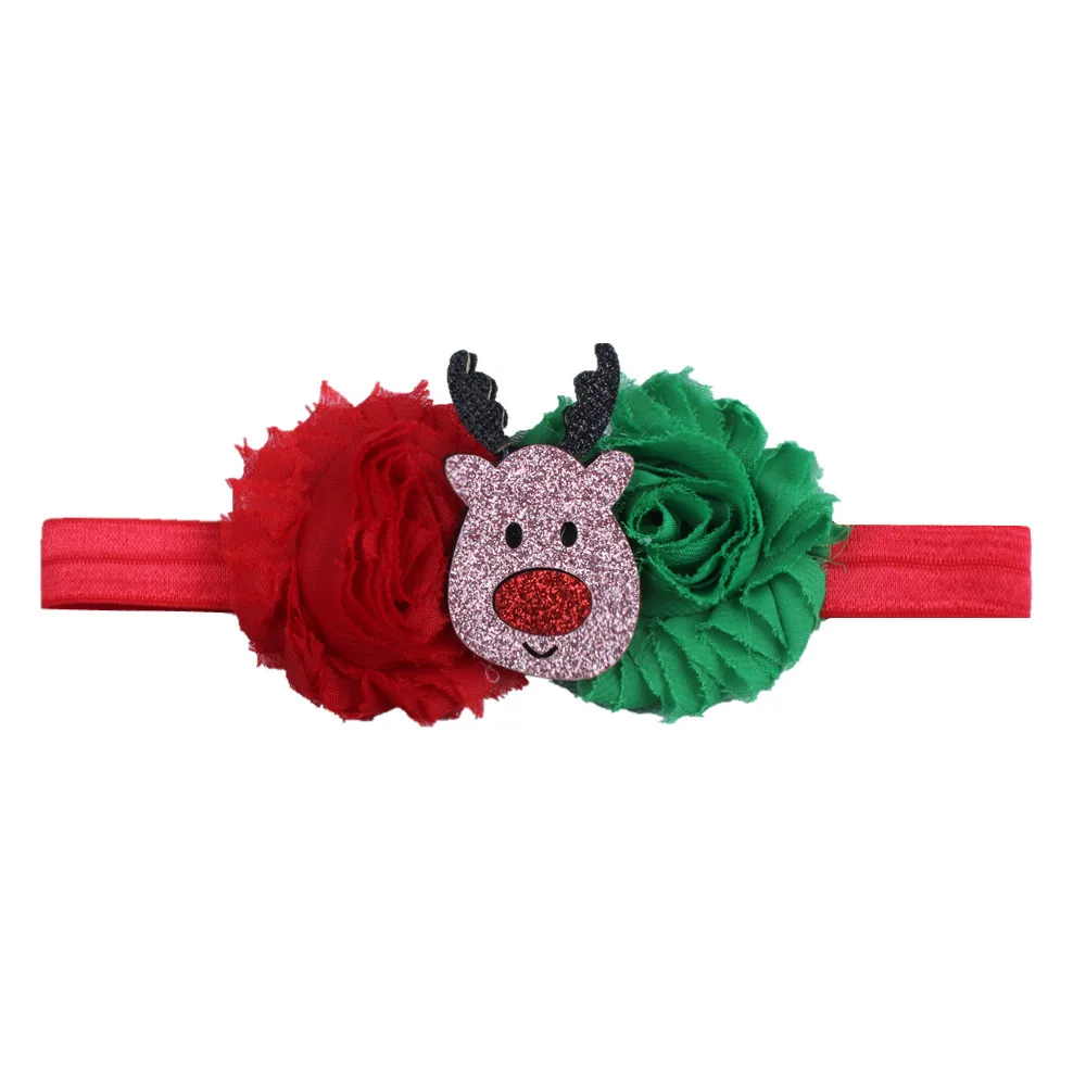 Детские Рождественские украшения, головной убор, новые рождественские аксессуары для волос со старыми цветами - Цвет: elk