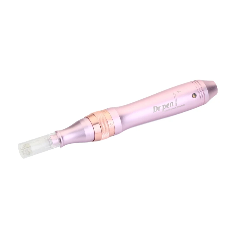 Kopen Ultima Dr. pen M7 Paars 5 Niveaus Verstelbare Microneedle elektrische derma pen met 2 stuks 12 pin