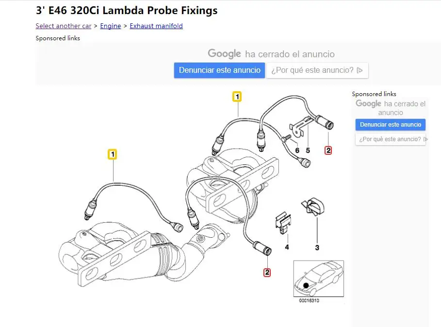 

for BMW E46 320ci oxygen sensor e46 Lambda Monitor sensor 320ci Regulating lambda probe 11781742050 11781433940 total 4 pcs
