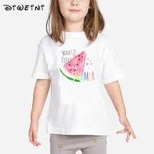 New Children's Print T shirt Brand Summer Fruit Watermelon Top Girls Boys Kids Tops Short Sleeve Baby Girls Boys Tshirt Cute Tee цена New Children's Print T shirt Brand Summer Fruit Watermelon Top Girls Boys Kids Tops Short Sleeve Baby Girls Boys Tshirt Cute Tee цены онлайн