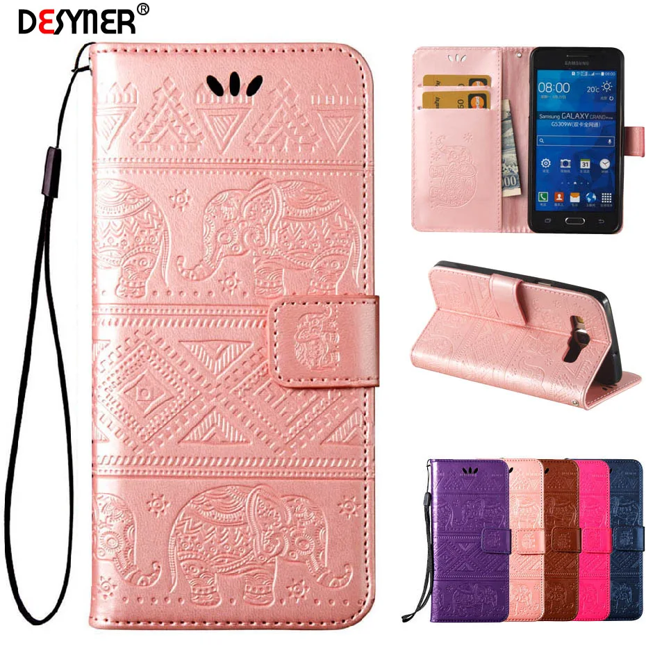 Чехол-книжка Desyner с тиснением для Samsung SM-G531H Galaxy Grand Prime VE G531H SM-G530H G530H чехол