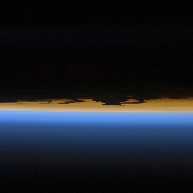 Layers of Earth's atmosphere Poster Print (17 x 11)