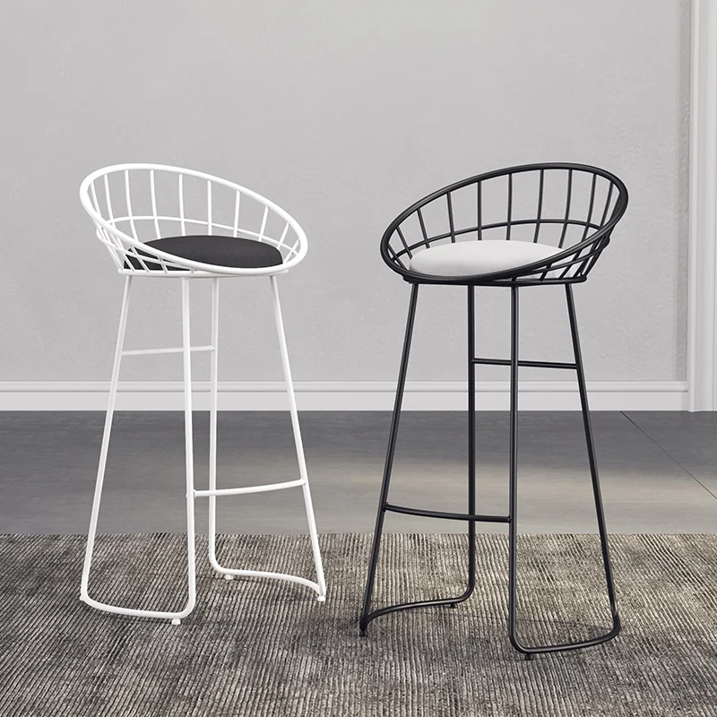 20%New Bar Stool Nordic Minimalist Bar Chair 75cm / 70cm / 65cm Iron Chair, Gold Stool, Modern Dining Chair, Steel Chair