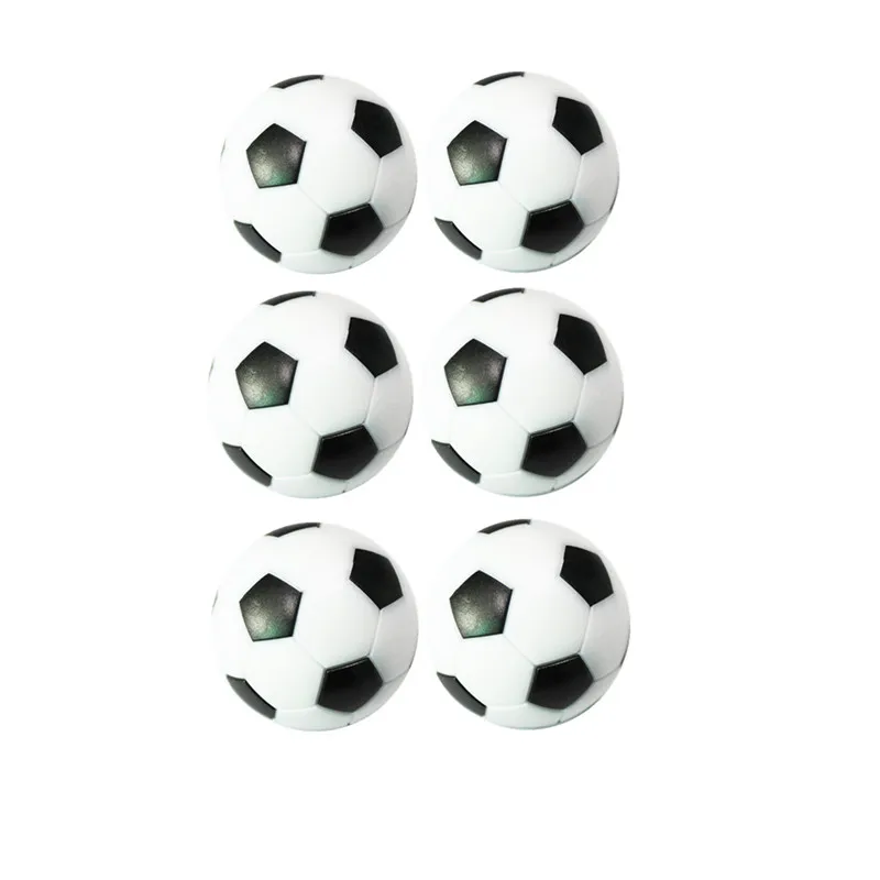 2/4/6/10 шт., маленького размера, круглой формы с диаметром 32 мм черно-белые Экологически безвредный пропитанный смолой настольный футбол Футбол настольный футбол цветочным принтом и помпонами; детское стопы fussball - Цвет: 6pcs