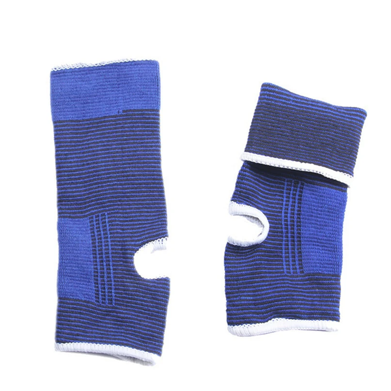1PC Elasticated Knee Blue Knee Pads Knee Support Brace Leg Arthritis Injury GYM Sleeve Elasticated Bandage Ankle Brace Support # (4)