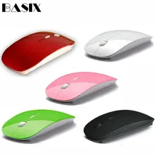 BASIX 2,4 ГГц usb-ресивер беспроводной мыши оптическая беспроводная компьютерная мышь 2,4G приемник супер тонкая мышь для Mac, ПК, ноутбука компьютерная мышь