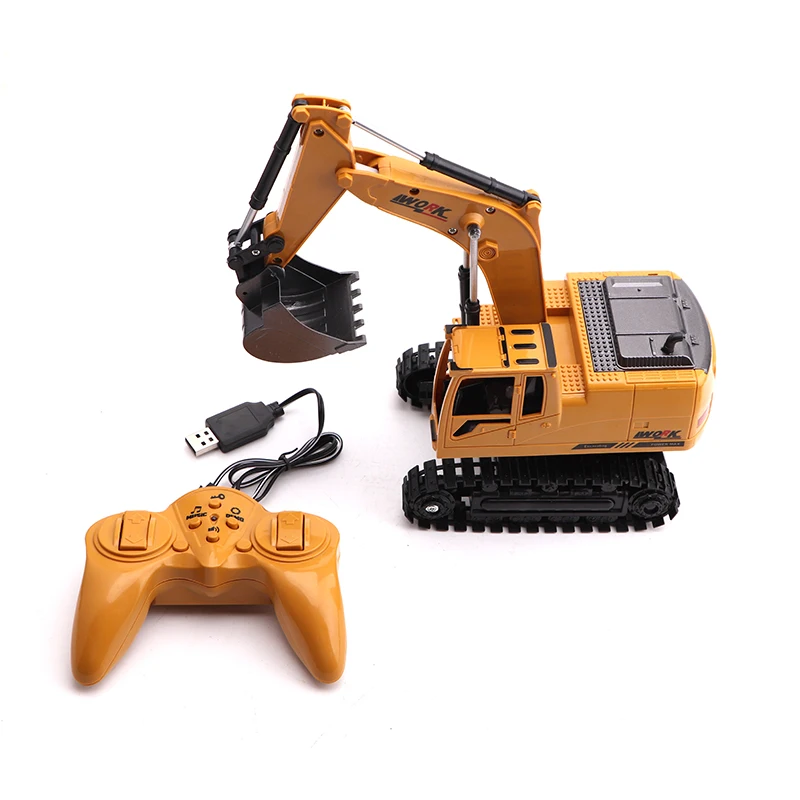 Rc экскаватор игрушки 8CH 1:24 моделирование детский Инженерный пульт