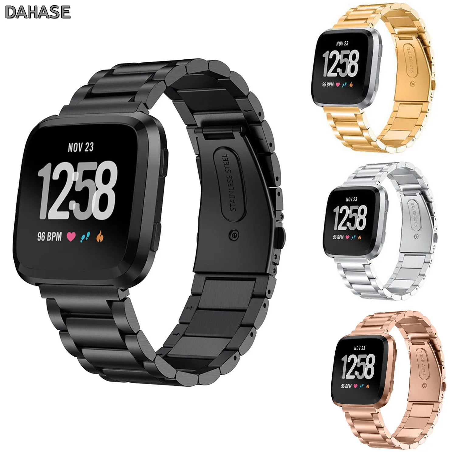 fitbit versa band metal