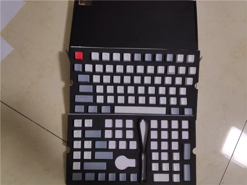 

104 keycaps stock box mechanical keyboard keycap collection box 2 layer box for 108 keycaps