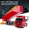 New Electric Remote Control Truck Model 1101C 1:32 2KG Load 6CH Radio Control RC One Key Dump Tipping Bucket Engineering Truck 1