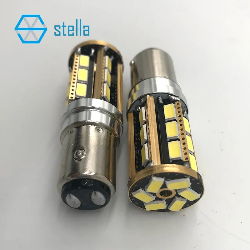2 шт. 1157/BAY15D P21/5 Вт авто светодиодный лампы желтый/красный/белый стоп сигналы