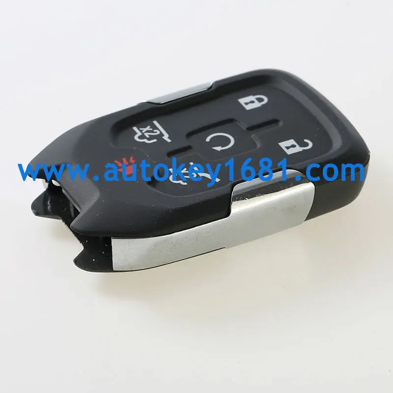 5 Пуговицы Замена Smart Remote Оболочки исправление для GMC fob заготовки автомобиля чехол+ SMART Аварийный ключ лезвие