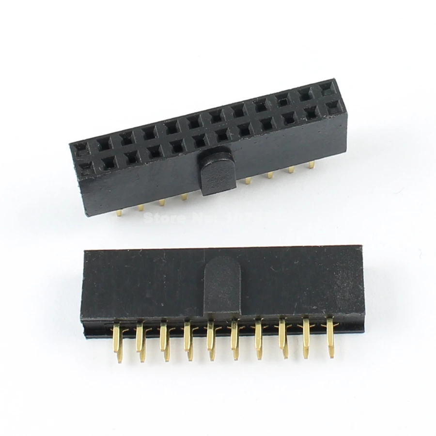 

20Pcs Per Lot 2.54mm 0.1" Pitch 2x10 Pin 20 Pin Female Pin Header Strip Polarizing Key