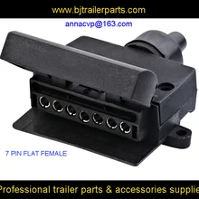 7 pin плоский разъем для прицепа/лодка/Караван/дом/автомобиль/Авто/грузовик/RV Запчасти для прицепа Женский штекер