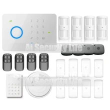 Chuangkesafe universal 315 Mhz CHUANGO G5 GSM SMS de Ladrón del Hogar de Seguridad del Sistema de Alarma con la Etiqueta RFID, sensor de humo de control de acceso