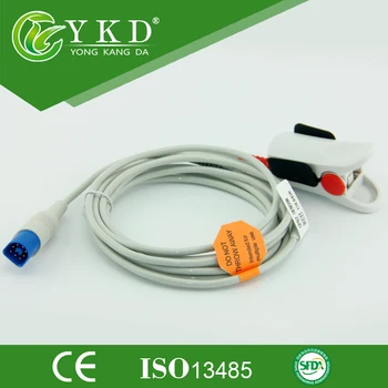 

Free Shipping for Shenmai KP-9000 Adult Finger Clip SpO2 Probe with 8Pin,3m