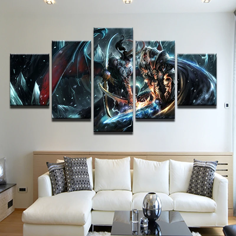  5pcs Multi-painting Full Square 5D DIY Diamond Painting game DOTA 2 Poster diamond Embroidery Cross