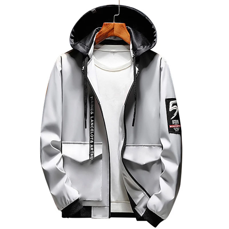 DIMUSI Spring Autumn Mens Bomber Jackets Male Fashion Anorak Hip Hop Streetwear Jackets Men's Patchwork Windbreaker Coats 8XL