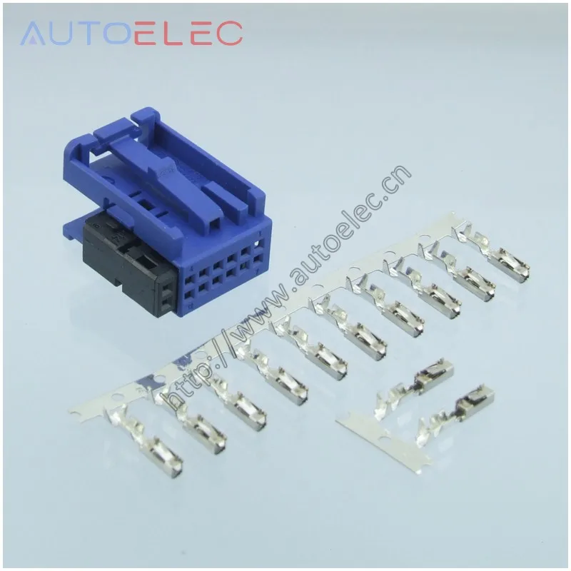 

1Kit 3B7035447A Automotive Connector with ECU terminal for Volkswagen Audi reverse image Bluetooth microphone plug