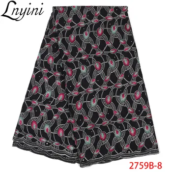 

Hot Sale Swiss Voile Lace in Switzerland High Quality African Lace Fabric with Stones Latest Cotton Dry Lace for Men L2759B