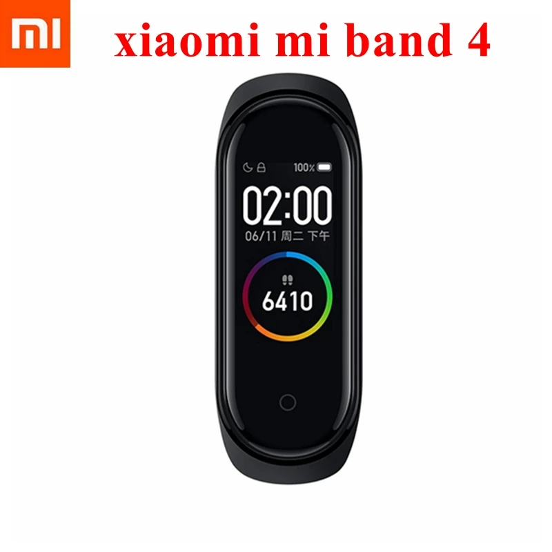 Оригинальный Смарт браслет Xiaomi Mi Band 4 с цветным экраном 135 мАч Bluetooth 5