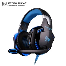 KOTION EACH G2000 font b Gaming b font headset pc Gamer Headphones luminous font b auriculares