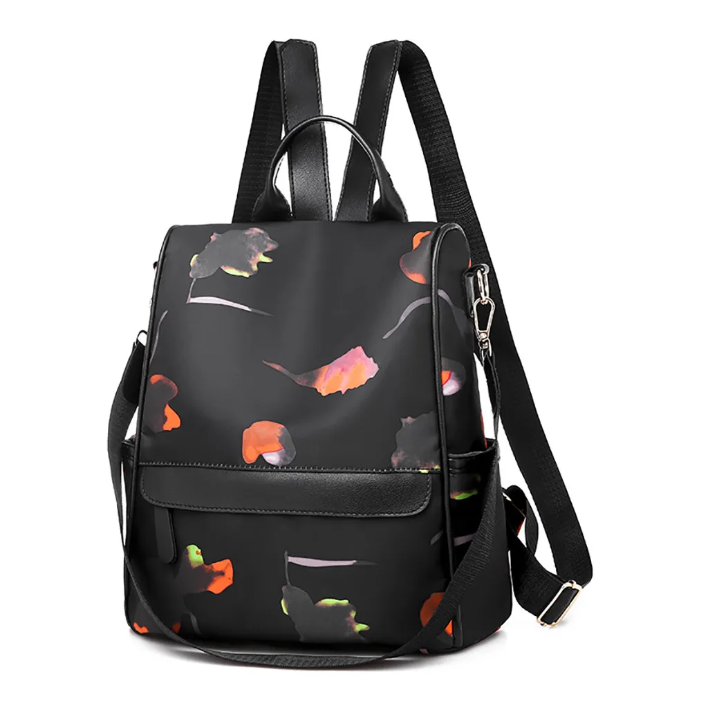 

MOLAVE Backpacks zipper backpack Women Oxford Cloth Wild Fashion Casual Student package solid Travel messenger crossbody bag9418