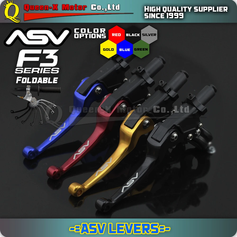 

Alloy ASV F3 Series 2ND Clutch & Brake Folding Lever Modify Parts Motorcycle ATV Dirt Pit Bike CRF RMZ KLX YZF Free Shipping