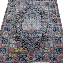 Персидский ковер Европейский диван для гостиной, чайный столик, прикроватное одеяло для семейной спальни синий с красными цветами gc157sp01yg2