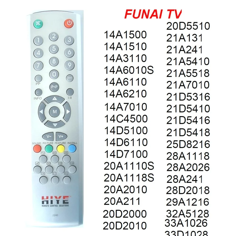 Дистанционное управление RC 2240 для FUNAI TV 14A 14C 14D 20A 20D 21A 21D 25D 28A 28D 29A 32A 33A