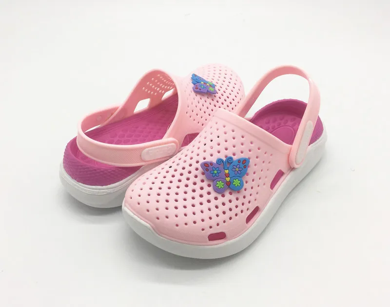 Для девочек SS19 детские летние сандалии обувь для желе из пвх; пляжные шлепанцы; обувь для девочек, детская кофта с EU30, размеры 31, 32, 33, 34, 35, US11 12 13 на возраст 1, 2, 3