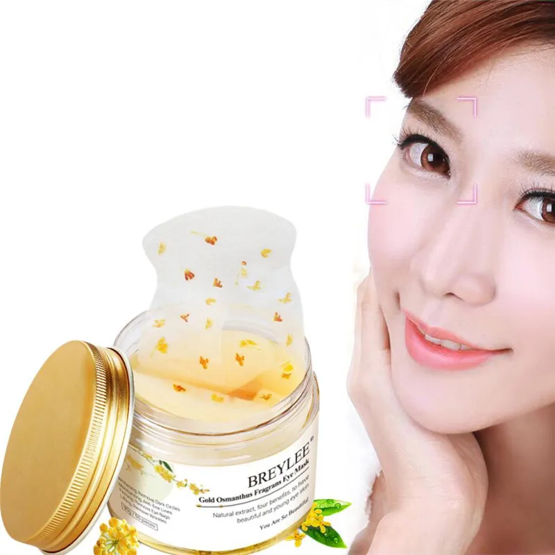 50Pcs Gold Osmanthus Eye Mask moisturizing dark circle Anit-puffiness care Collagen Circles eye mask Lifting and tightening | Красота и